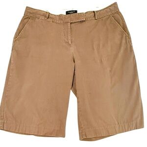 Talbots Women's Bermuda Tan Kaki Shorts - sz 14